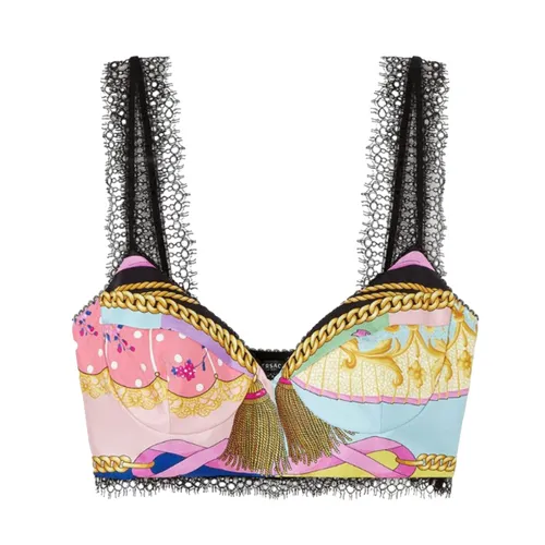 Áo Ngực Nữ Versace Bra In Multicolor 1001347 1A04517 5X000 Phối Màu