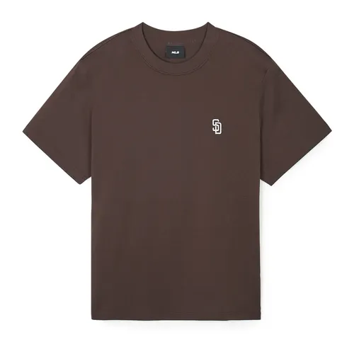 Áo Phông MLB Logo San Diego Padres 3ATSB0243-13BRD Tshirt Màu Nâu - Thời trang - Vua Hàng Hiệu