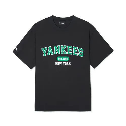 Áo Phông MLB Overfit Varsity New York Yankees 3ATSV0243-50BKS Tshirt Màu Đen