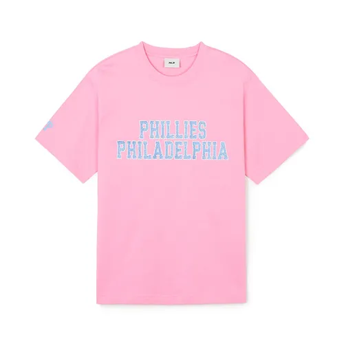MLB Korea - Áo Phông MLB Tshrit Overfit Varsity Philadelphia Phillies 3ATSV0643-10PKN Màu Hồng - Vua Hàng Hiệu