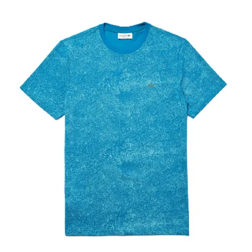 Áo Phông Nam Lacoste Men's Motion Ultra-Light Crew Neck T-Shirt TH5287.YZW Màu Xanh Size 4