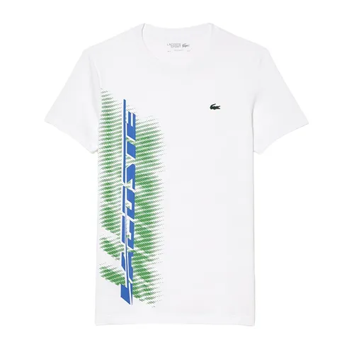 Áo Phông Nam Lacoste Sport Regular Fit Tshirt With Contrast Branding TH5189-001 Màu Trắng Size 3