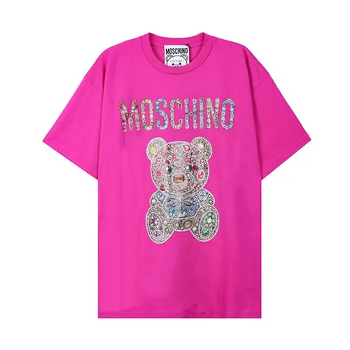 Áo Phông Nữ Moschino Pink With Teddy Bear Logo Printed Tshirt 232D V070954411217 Màu Hồng