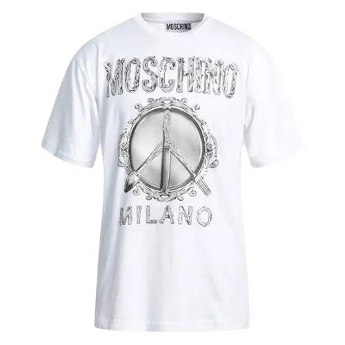Áo Phông Nữ Moschino White With Logo Printed Tshirt 222D V070454411001 Màu Trắng