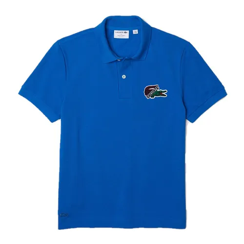 Thời trang - Áo Polo Nam Lacoste Men's Organic Cotton Piqué Polo PH1369-00 Màu Xanh Dương Size 2 - Vua Hàng Hiệu