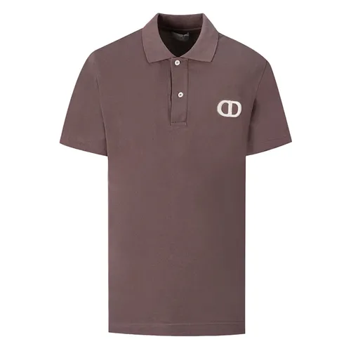 Dior Áo Polo - Áo Polo Nam Dior Dark Purple With Logo Embroidered 013J800A0373/771 Màu Tím - Vua Hàng Hiệu