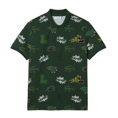 Áo Polo Nam Lacoste Holiday Regular Fit Crocodile Print Polo PH1464-51 Màu Xanh Green Size 4 - Thời trang - Vua Hàng Hiệu