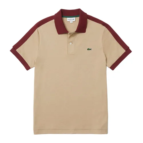 Áo Polo Nam Lacoste Men's Classic Fit Contrast Collar Polo Shirt PH9532 02S Màu Be Size 3
