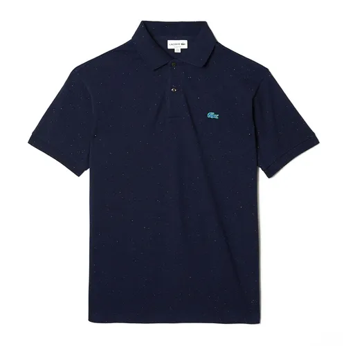 Áo Polo Nam Lacoste Men's Classic Fit Speckled Print Cotton Pique PH2363-7CG Màu Xanh Navy Size 3