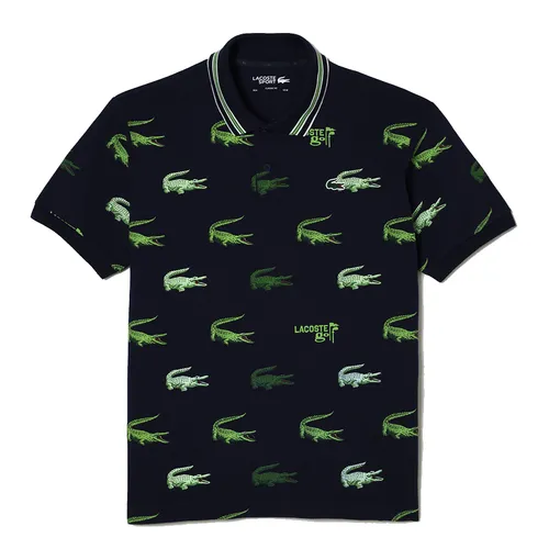 Áo Polo Nam Lacoste Men's Golf Crocodile Print Polo Shirt DH5181-00 Màu Xanh Navy Size 5