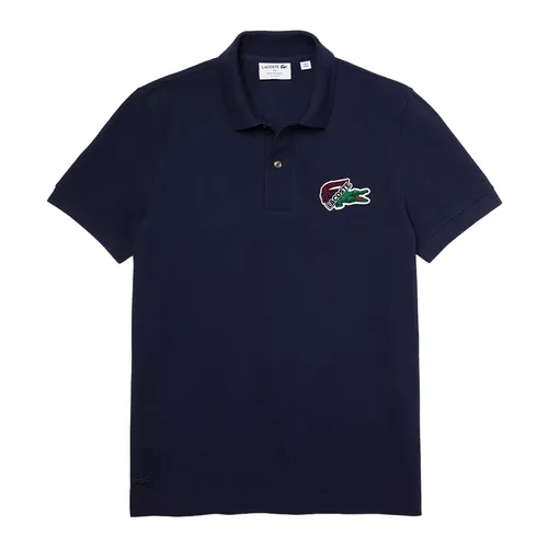 Áo Polo Nam Lacoste Men's Organic Cotton Piqué Polo PH1369-00 Màu Xanh Navy Size 2