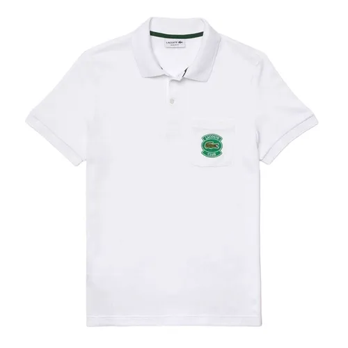 Áo Polo Nam Lacoste Men's Polo Shirt Regular Fit PH9762 001 Màu Trắng Size 4