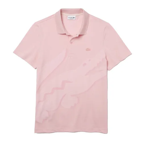 Thời trang - Áo Polo Nam Lacoste Men's Regular Fit Stretch Organic Cotton Polo PH2049-51 Màu Hồng Nhạt Size 4 - Vua Hàng Hiệu