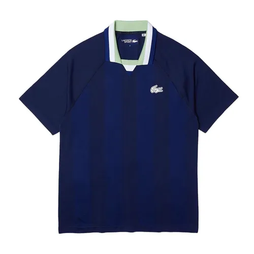 Áo Polo Nam Lacoste Men's Sport Seamless Open Collar Jacquard Polo DH6441 Màu Xanh Navy Size XS