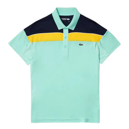 Thời trang - Áo Polo Nam Lacoste Thermo-Regulating Piqué Regular Fit Polo Shirt DH6948-6BT Màu Xanh Ngọc Size 2 - Vua Hàng Hiệu