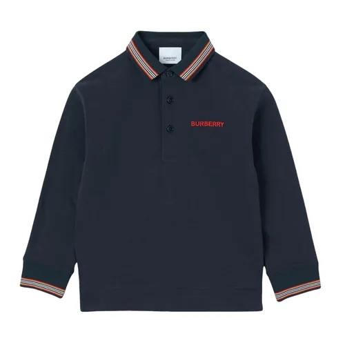 Burberry Nữ Áo Polo - Áo Polo Nữ Burberry With Logo Embroidered 80536561 Màu Xanh Navy - Vua Hàng Hiệu