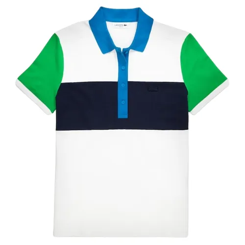 Áo Polo Nữ Lacoste Women’s Slim Fit Colorblock Cotton Piqué PF7245-51-S51 Phối Màu Size 38