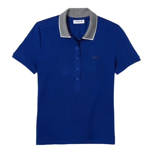 Thời trang - Áo Polo Nữ Lacoste Women's Slim Fit PF1178.BDM Màu Xanh Dương Size 34 - Vua Hàng Hiệu