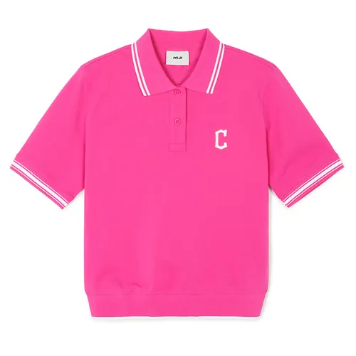 Áo Polo Nữ MLB Cleveland Guardians 3FPQB0243-45MAS Màu Hồng Size XS