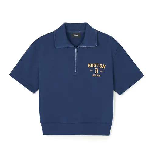 Áo Polo Nữ MLB Varsity Half Zip Up New York Yankees 3FRSV1843-43NYS Màu Xanh Navy