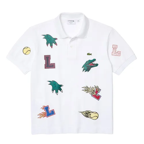 Áo Polo Unisex Lacoste Holiday Design-Your-Own PH1424 Màu Trắng Size XXS - Thời trang - Vua Hàng Hiệu