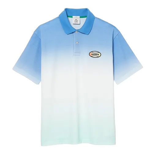 Thời trang - Áo Polo Unisex Lacoste Live Loose Fit Gradated Print Polo Shirt DH2898 3UX Màu Xanh Dương Size M - Vua Hàng Hiệu