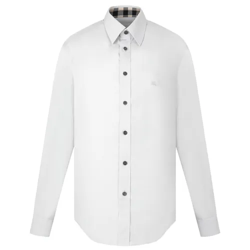 Áo Sơ Mi Nam Burberry White Shirt 8066768 Màu Trắng Size M