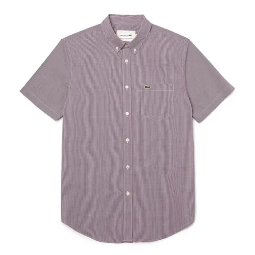 Áo Sơ Mi Nam Lacoste Men's Regular Fit Gingham Check Shirt CH2879 BHZ Kẻ Caro Màu Đỏ Size 40 - Thời trang - Vua Hàng Hiệu