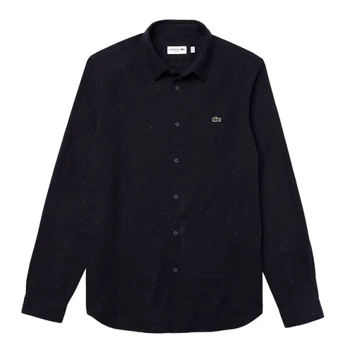 Áo Sơ Mi Nam Lacoste Men's Slim Fit Flamed Cotton Shirt CH2985-51 Màu Đen Size 38 - Thời trang - Vua Hàng Hiệu