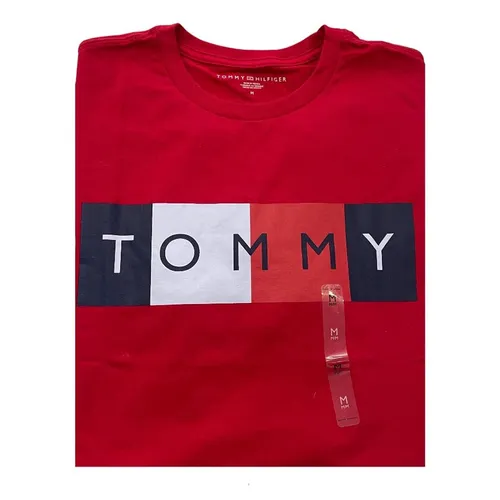 Tommy Hilfiger Áo thun - Áo Thun Nam Tommy Hilfiger Print T-Shirt 78J9249 600 - GC04 Màu Đỏ Size L - Vua Hàng Hiệu