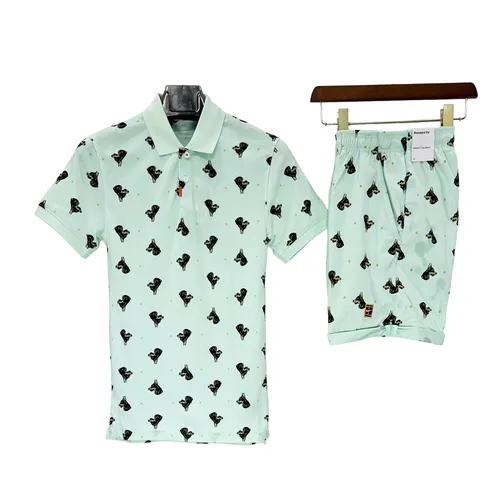 Bộ Quần Áo Cộc Tay Nam Nike Tennis Court Printed Shorts And Slim Fit Polo DQ4581/DQ4577 Màu Xanh Size M - Thời trang - Vua Hàng Hiệu