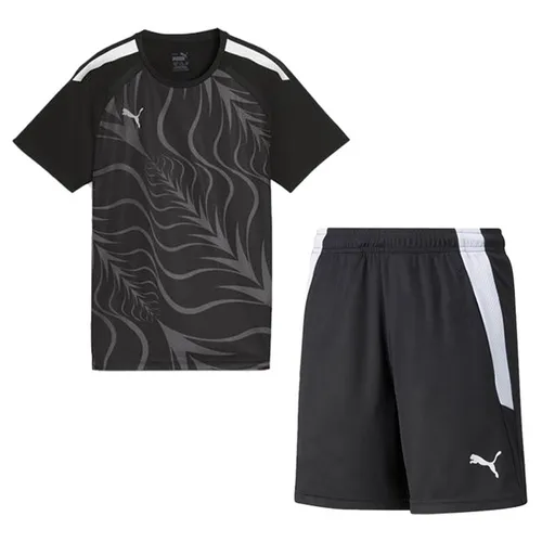 Bộ Quần Áo Cộc Tay Nam Puma Individualfinal Liga Graphic Màu Đen Size S