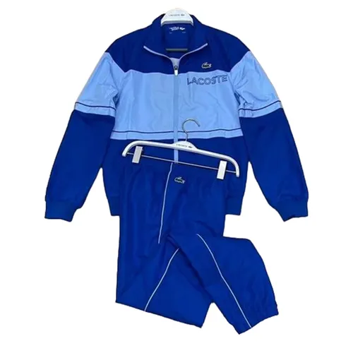 Thời trang Bộ quần áo gió - Bộ Quần Áo Gió Nam Lacoste Men’s Sport Màu Xanh Blue Size 2 - Vua Hàng Hiệu