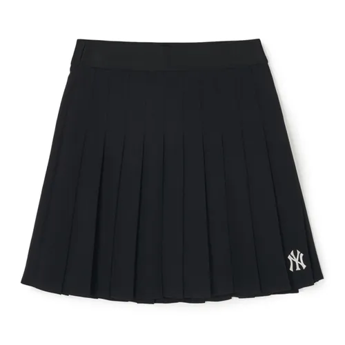 Pickleball - Chân Váy Xếp Ly Nữ MLB Pickleball New York Yankees Sportive Varsity Pleated Skirt 3FSKV0143-50BKS Màu Đen Size S - Vua Hàng Hiệu