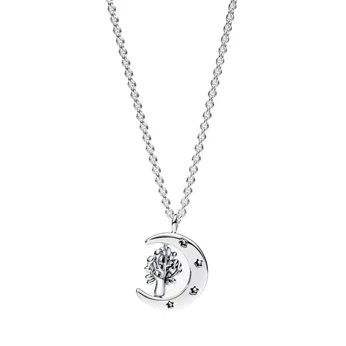 Trang sức - Dây Chuyền Nữ Pandora Moon & Spinning Tree Of Life Pendant Necklace 392992C01-50 Màu Bạc - Vua Hàng Hiệu