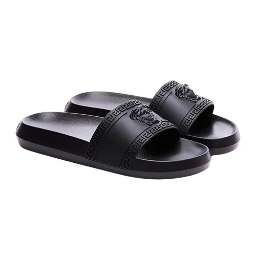Dép Nam Versace Black With Medusa Logo 1008733 DG09G 1B000 Màu Đen Size 39 - Dép - Vua Hàng Hiệu