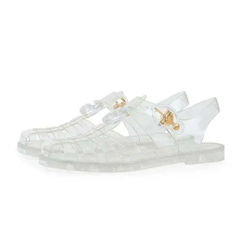 Dép Cao su - Dép Sandal Nam Gucci Double G Fisherman Sandal 904518300 Màu Trong Suốt Size 42 - Vua Hàng Hiệu