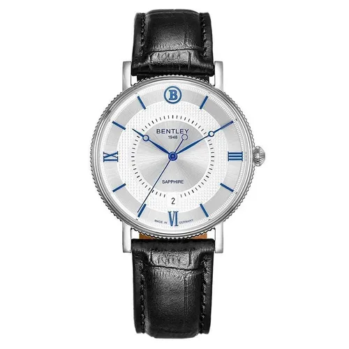 Đồng hồ Bentley - Đồng Hồ Nam Bentley BL1865-10MWWB-MS-GL-T Màu Bạc Đen - Vua Hàng Hiệu