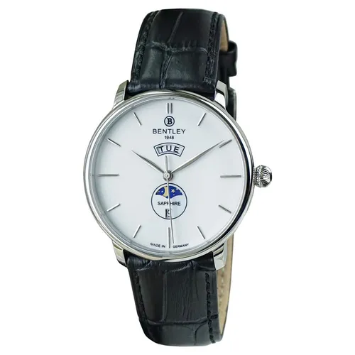Đồng hồ - Đồng Hồ Nam Bentley Sun And Moon BL2222-10MWWB-GL-T Màu Trắng Đen - Vua Hàng Hiệu