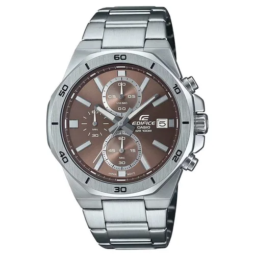 Đồng hồ - Đồng Hồ Nam Casio EDIFICE EFV-640D-5AVUDF Màu Nâu Bạc - Vua Hàng Hiệu