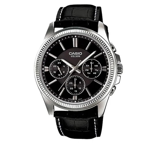 Đồng Hồ Nam Casio MTP-1375L-1AVDF Màu Đen Bạc - Đồng hồ - Vua Hàng Hiệu