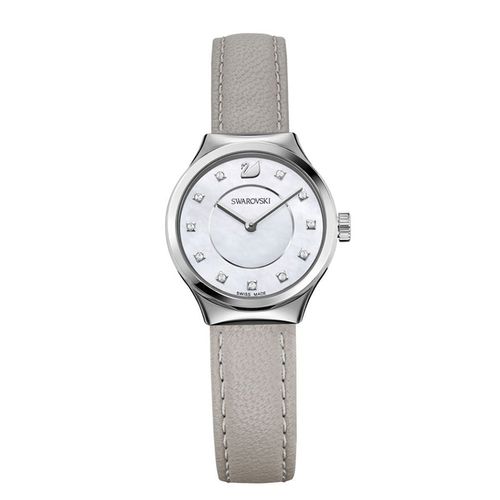 Đồng Hồ Nữ Swarovski Dreamy Watch Leather Strap 5219457 Màu Xám
