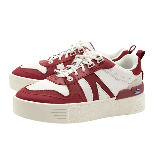 Giày Lacoste Unisex - Giày Thể Thao Lacoste L002 Leather Color-Pop 744CFA0024 Màu Đỏ Size 41 - Vua Hàng Hiệu