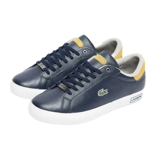 Giày Thể Thao Lacoste Powercourt Logo Màu Xanh Navy Size 42