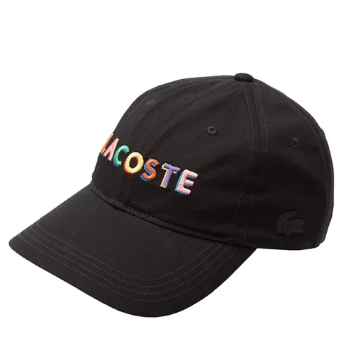 Mũ Lacoste Live Embroidered Lettering Cotton Cap RK6823-52 Màu Đen - Mũ nón - Vua Hàng Hiệu