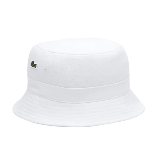 Mũ Lacoste Unisex Organic Cotton Bucket Hat RK2056-52N-001 Màu Trắng