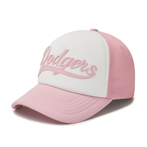 Mũ MLB Varsity Basic Cursive Lettering Color Scheme Mesh Cap LA Dodgers 3AMC00343-07PKL Màu Hồng