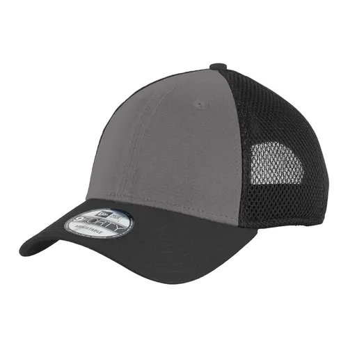 Mũ New Era Mesh Cap Plain Snapback 9Forty Charcoal Black Hat Màu Đen Xám – New Era