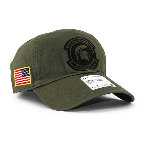 Mũ nón Nike Xanh Olive Mũ lưỡi trai - Mũ Nike NCAA Heritage 86 Military Pack Cap C-11127-2DH-MGST Màu Xanh Olive - Vua Hàng Hiệu