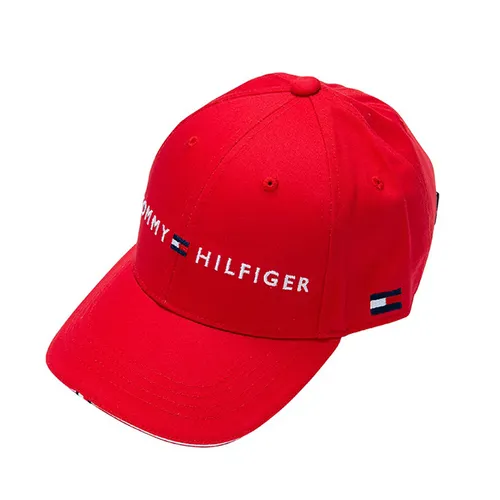 Mũ nón Tommy Hilfiger Mũ lưỡi trai - Mũ Tommy Hilfiger Golf Basic Twill Cap THMB90EF Màu Đỏ - Vua Hàng Hiệu